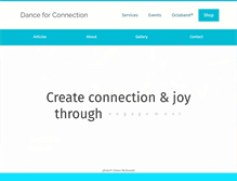 Tablet Screenshot of danceforconnection.com